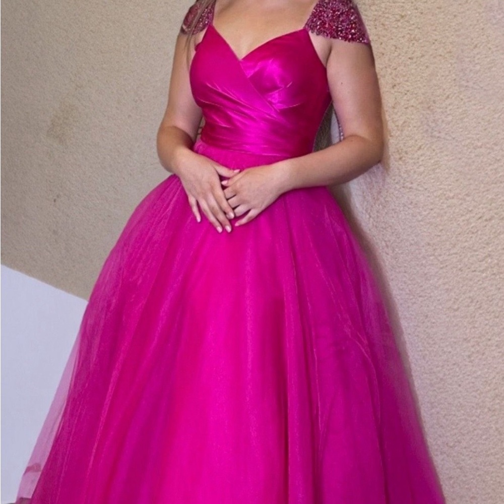 Beautiful pink Sherri Hill ballgown!